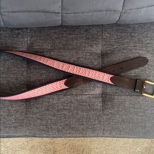 Vineyard Vines Belt 36 Pink Whale Print